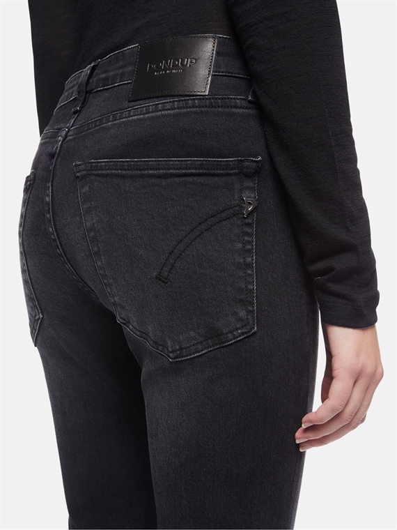 Dondup Pantalone Iris Jeans, Black/Grey Wash 